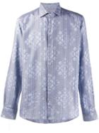 Etro Patterned Long Sleeve Shirt - Blue
