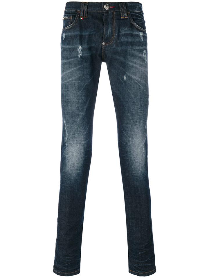 Philipp Plein - Classic Skinny Jeans - Men - Cotton/polyester/spandex/elastane - 30, Blue, Cotton/polyester/spandex/elastane
