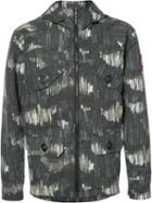 Canada Goose Hooded Military Jacket, Men's, Size: Small, Grey, Nylon