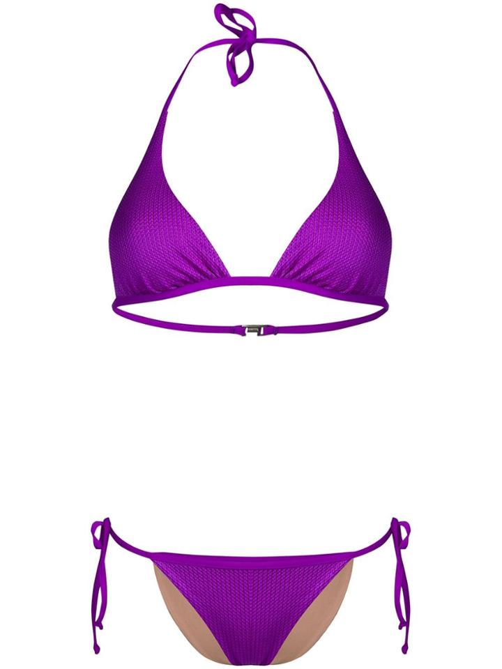 Fisico Triangle Bikini Set - Purple
