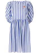 Vivetta Striped Pattern Dress - Blue