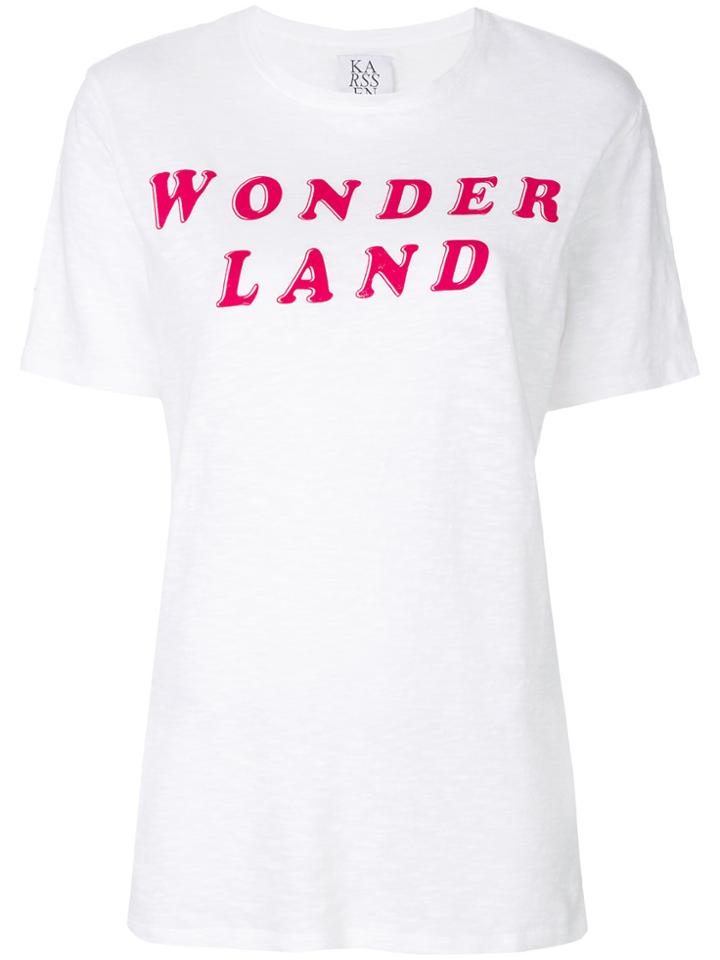 Zoe Karssen Wonderland Print T-shirt - White