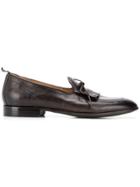 Green George Fringed Detail Loafers - Brown