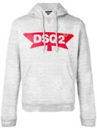 Dsquared2 Logo Printed Hoodie - Grey