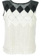 Aviù Round Neck Knitted Vest, Women's, Size: 42, Black, Cotton/acrylic/polyamide/mohair