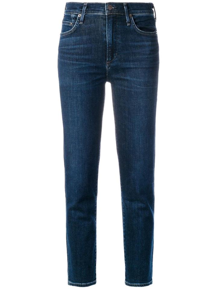 Citizens Of Humanity Mid-rise Cigarette Jeans - Blue