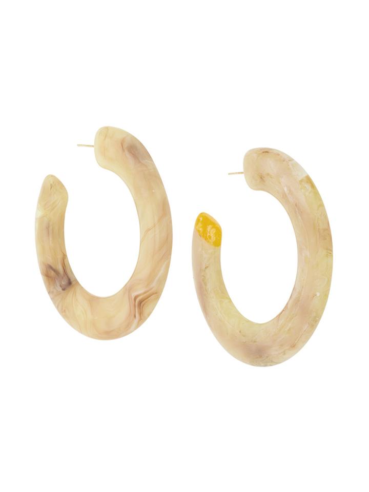 Cult Gaia Oversized Hoop Earrings - Nude & Neutrals