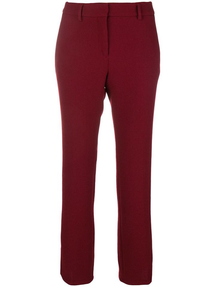L'autre Chose Cropped Trousers - Red