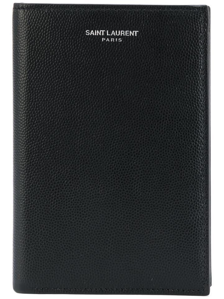 Saint Laurent Classic Paris Passport Wallet - Black