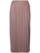 Pleats Please By Issey Miyake Pleated Wrap Skirt - Brown