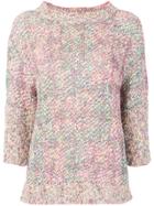 Chanel Vintage Boucle Knitted Blouse - Multicolour