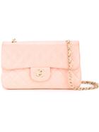 Chanel Vintage Flap-over Classic Vintage Bag - Pink & Purple