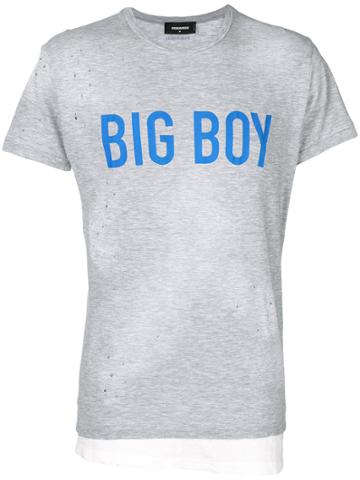 Dsquared2 Big Boy Printed T-shirt - Grey