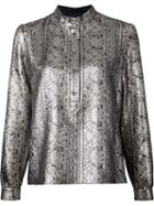 Vanessa Seward Metallic Brocade Shirt
