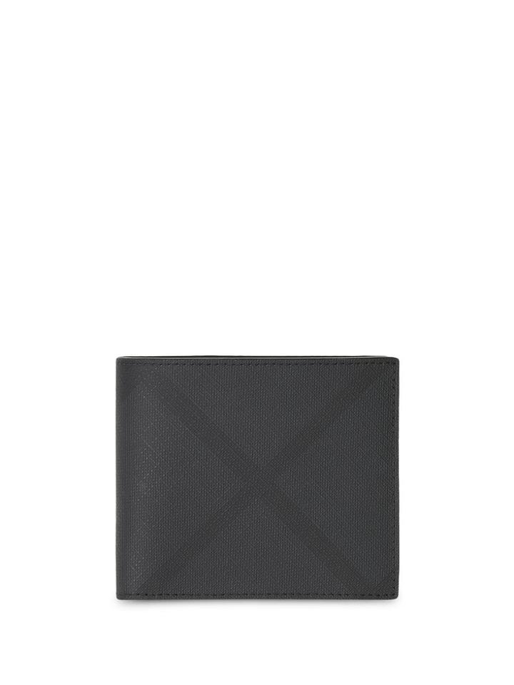 Burberry London Check International Bifold Coin Wallet - Grey