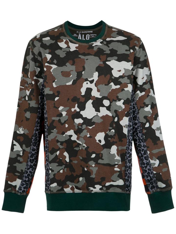 À La Garçonne Panelled Camouflage Sweatshirt - Unavailable