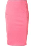 Pinko Fitted Pencil Skirt - Pink & Purple