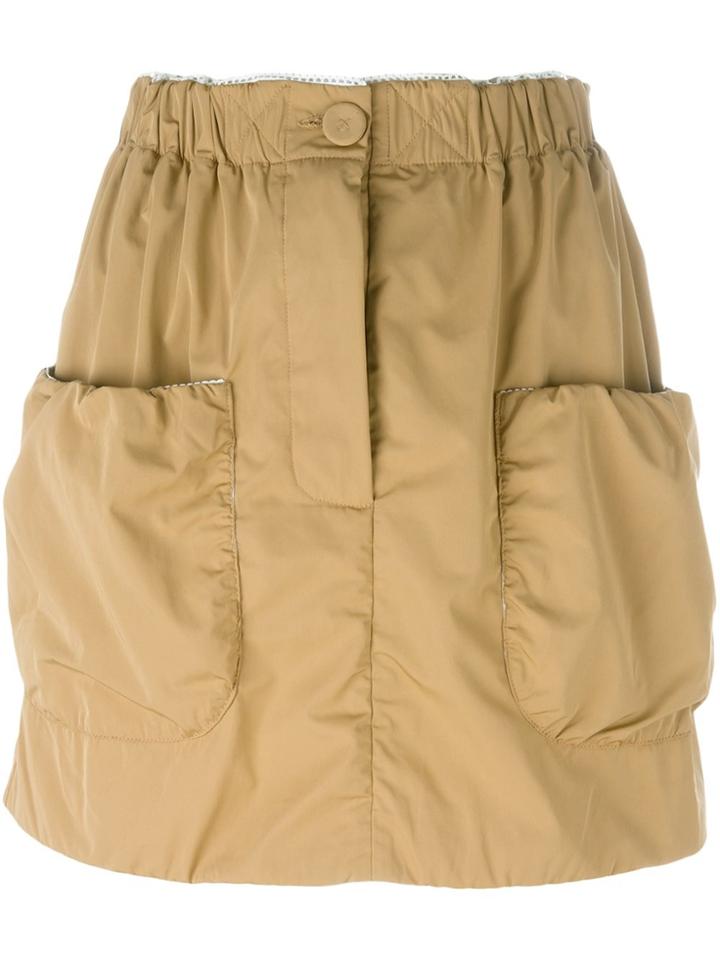 Jw Anderson Patch Pocket Mini Skirt - Nude & Neutrals