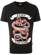 Just Cavalli - Snake Print T-shirt - Men - Cotton - Xl, Black, Cotton