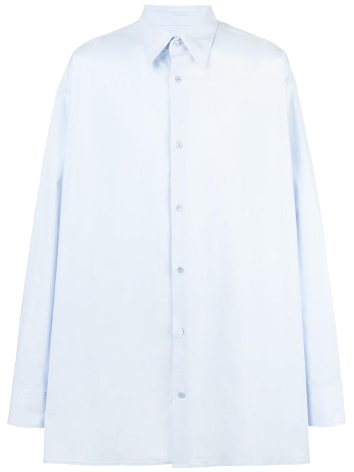 Raf Simons Oversized Shirt, Size: 44, Blue, Cotton/spandex/elastane