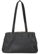 Ma+ - Silver-tone Rim Shoulder Bag - Women - Calf Leather - One Size, Black, Calf Leather