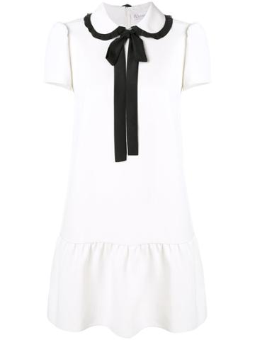 Red Valentino Techno Fluid Shirt Dress - White