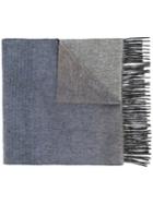 Paul Smith Frayed Scarf, Men's, Grey, Lambs Wool/cashmere