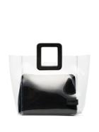 Staud Shirley Leather Pvc Tote Bag - Black