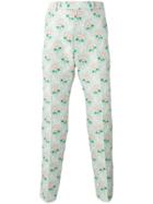 Gucci Floral Jacquard Trousers - Green