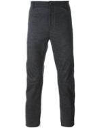 Lanvin Slim Fit Biker Trousers, Men's, Size: 46, Grey, Cotton/wool