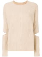 Zoe Jordan Cut-out Detail Jumper - Nude & Neutrals