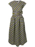 Isa Arfen Sash Pocket Dress - White