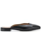 Loq Square Toe Mules - Black