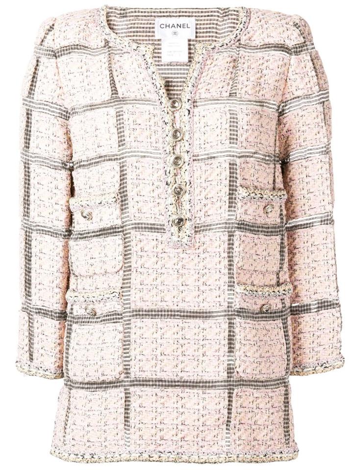 Chanel Vintage Tweed Longsleeved Tunic - Pink & Purple