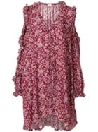 Magda Butrym Floral Cold-shoulder Dress - Pink