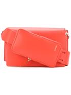 Lanvin Logo Embossed Crossbody Bag - Yellow & Orange