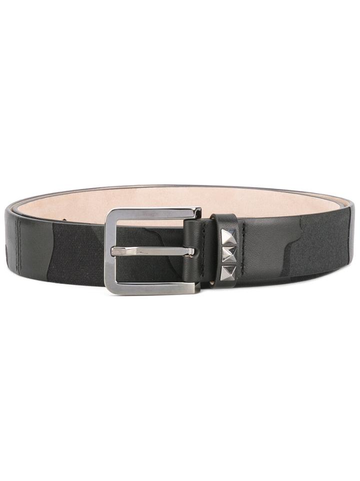 Valentino - Valentino Garavani Rockstud Buckled Belt - Men - Leather - 85, Black, Leather