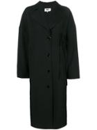 Mm6 Maison Margiela Oversized Single Breasted Coat - Black