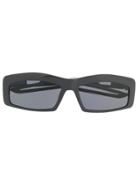 Balenciaga Eyewear Hybrid Rectangle Sunglasses - Grey