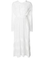 Great Unknown Vintage Lace Trim Panelled Dress - White