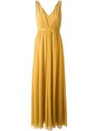 Saloni 'renee' Dress, Women's, Size: 8, Yellow/orange, Polyester