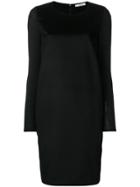 Max Mara Contrast Material Shift Dress - Black