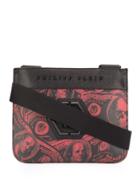 Philipp Plein Dollar Print Shoulder Bag - Black