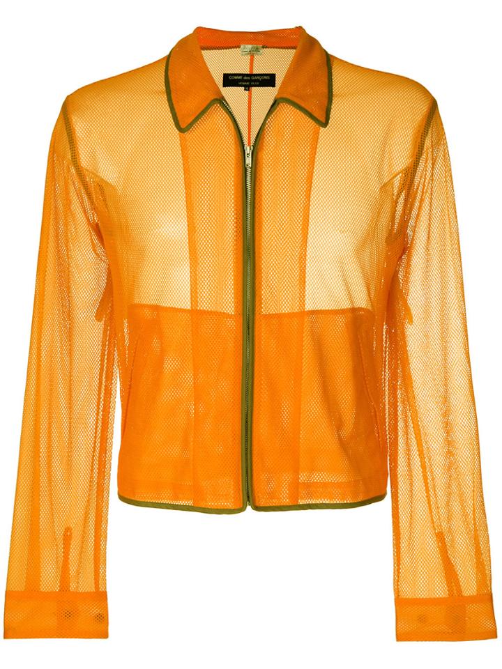 Comme Des Garçons Vintage Mesh Jacket - Yellow & Orange