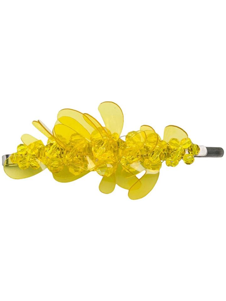 Simone Rocha Beaded Hair Clip - Yellow