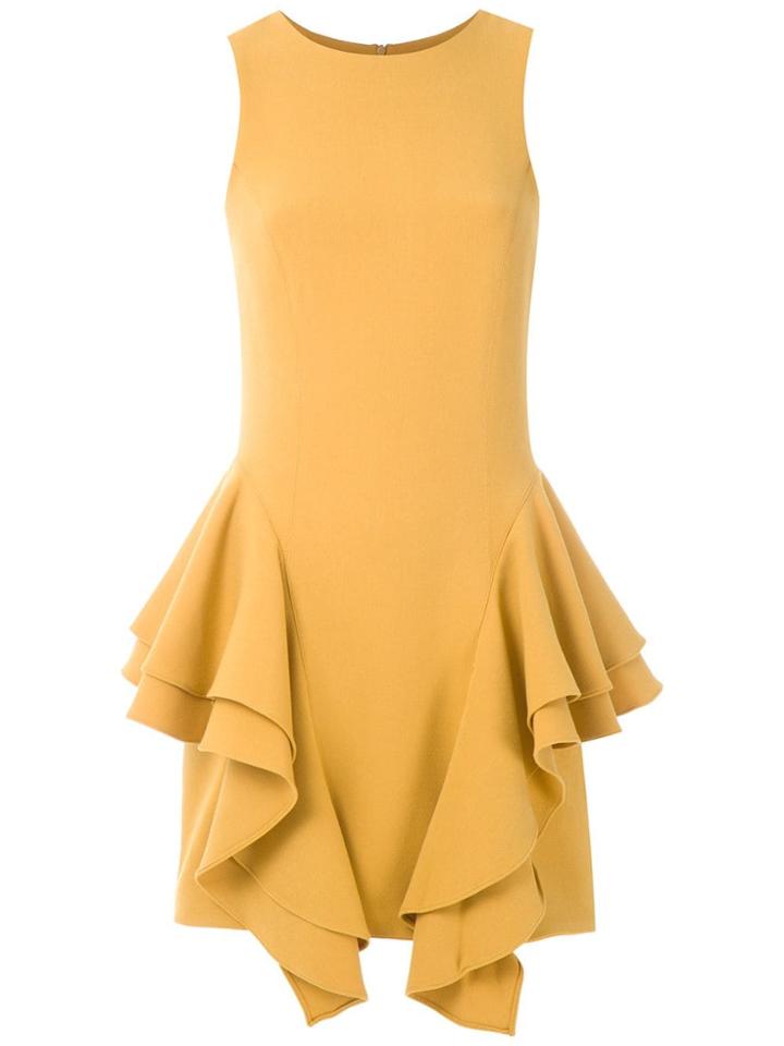 Olympiah Frill Panelled Sleeveless Dress - Yellow
