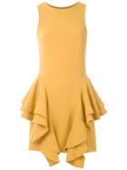 Olympiah Frill Panelled Sleeveless Dress - Yellow