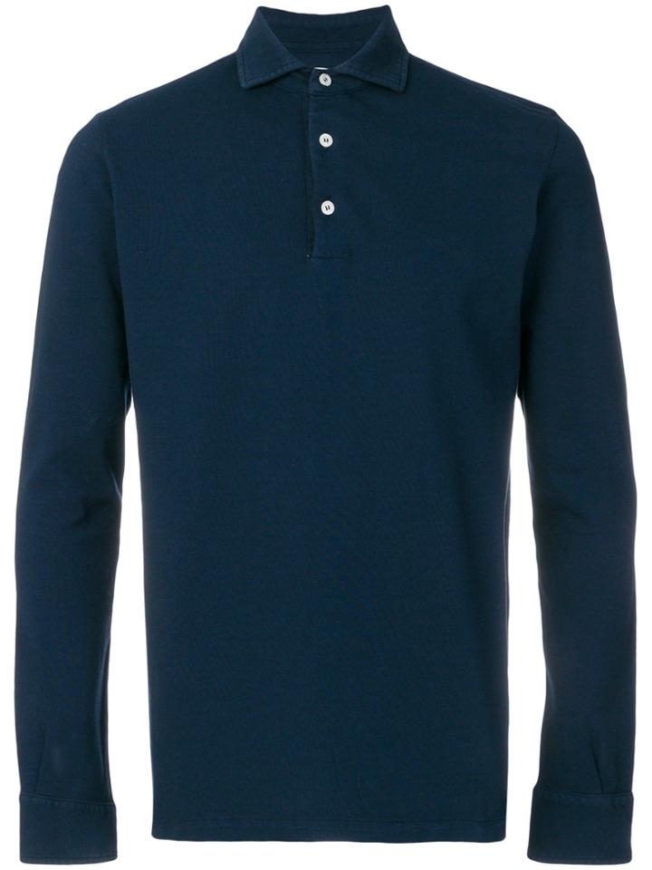 Doppiaa Button Polo Shirt - Blue