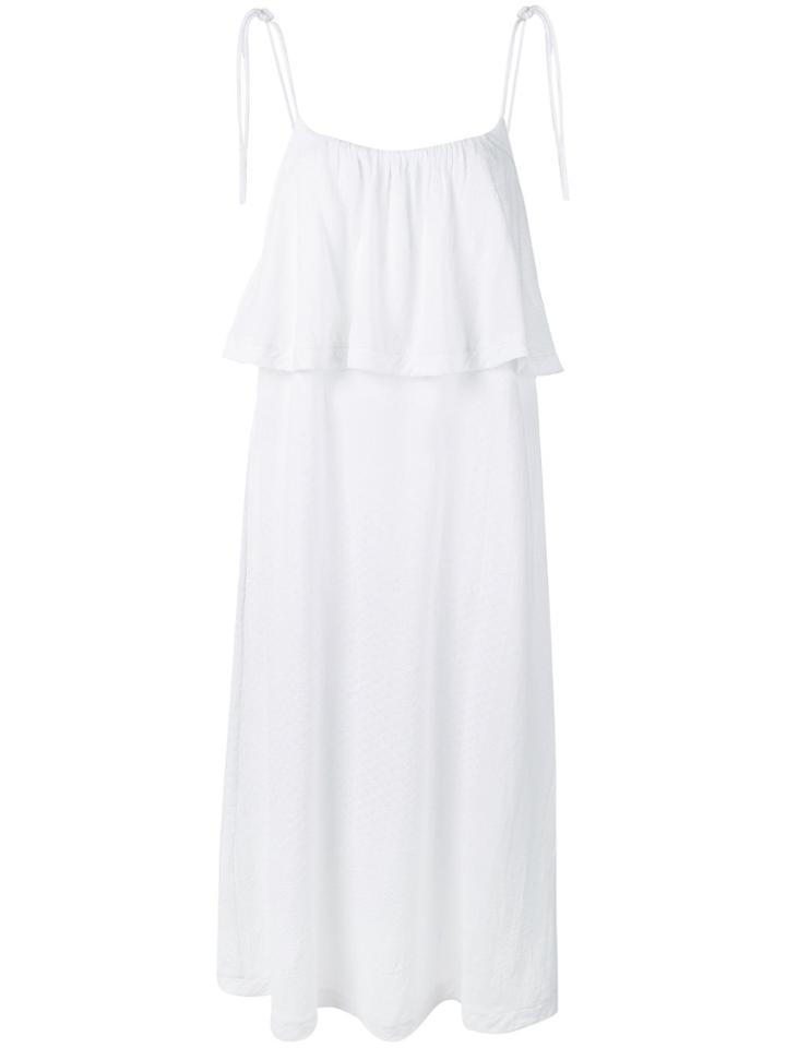 Cecilie Copenhagen Ruffled Midi Dress - White