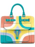 Fontana Colour Block Tote Bag - Yellow & Orange